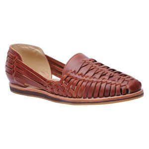 NISOLO Huarache Moccasins Loafers Sandals Men's Shoes Brown Leather 13 NEW